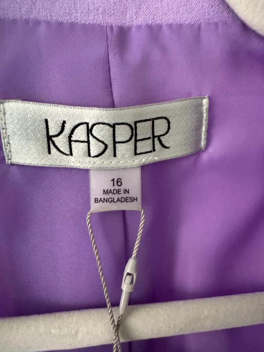 Kasper 3/4-Sleeve Shawl-Collar Jacket = NWT Size 16